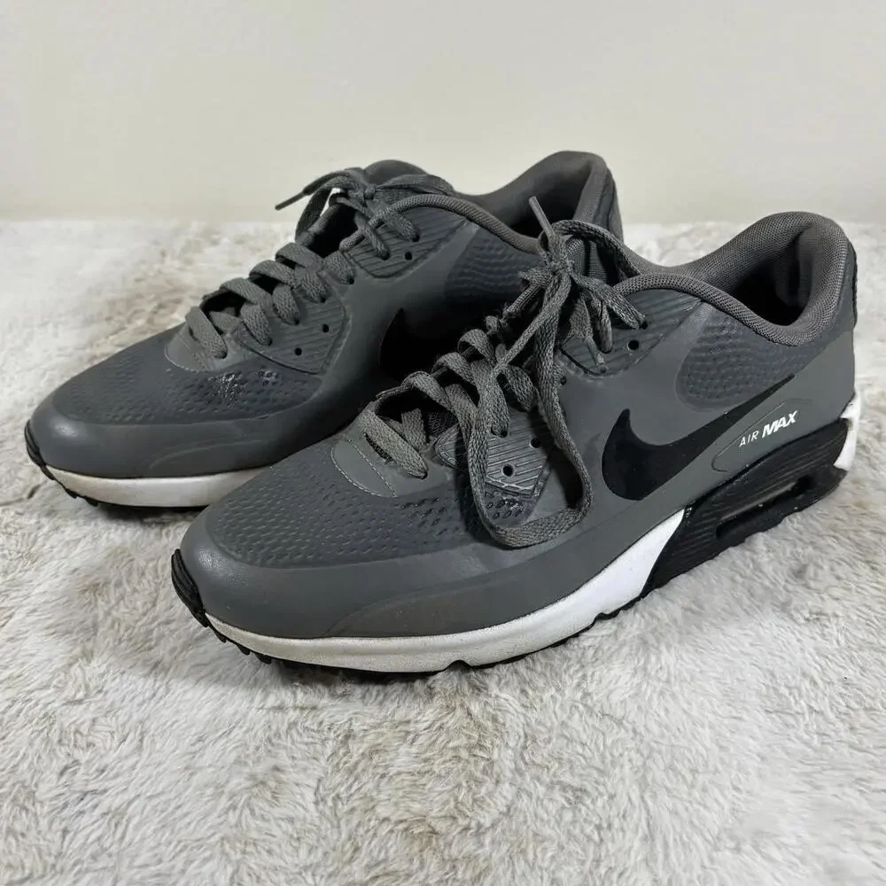 Nike Air Max 90 G Golf Shoes Gray Black Spikeless Men’s 10.5 CU9978-001